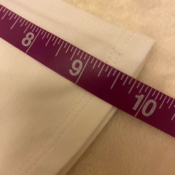 Talbots White Rayon Top with Hemline Tie - Picture 8 of 9